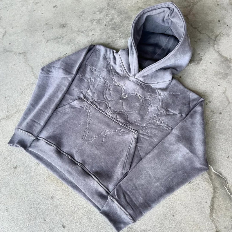 Fallen Cross Hoodie (Silver&Olive)