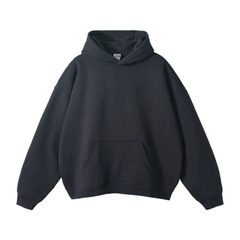 Black Plain Hoodie