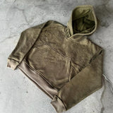 Fallen Cross Hoodie (Silver&Olive)