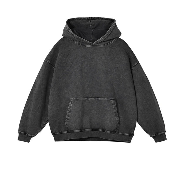 Black Acid Washed Hoodie